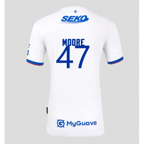 Billige Fotballdrakt Rangers Mikey Moore #47 Replika Bortedrakt 2025-26 Kortermet Billige Fotballdrakt Rangers Mikey Moore #47 Replika Bortedrakt 2025-26 Kortermet